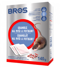 Granule na myši a potkany - Bros - ochrana proti hlodavcům - 7 x 20 g