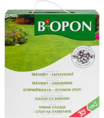 Hnojivo na zaplevelený trávník - Bopon - granulované hnojivo - 3 kg