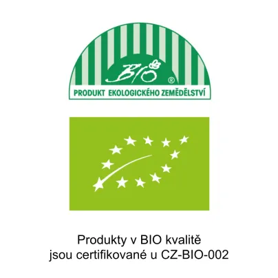 Produkty v bio kvalitě jsou certifikované u cz-bio-002