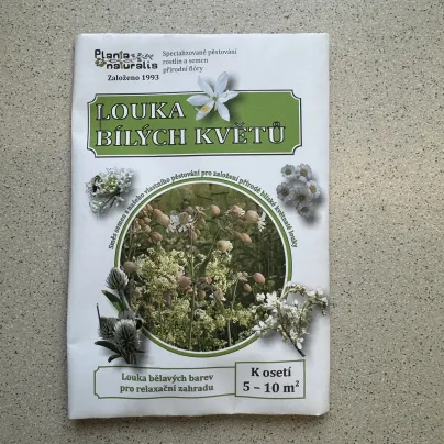 Bílá louka krajková - osivo Planta Naturalis - směs lučních květin a trav - 10 g