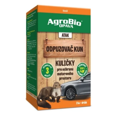 ATAK - Odpuzovač kun kuličky - AgroBio - ochrana proti kunám - 2 ks